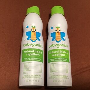 Babyganics Natural Insect Repellent Bundle net wt 5 oz each/141g NEW